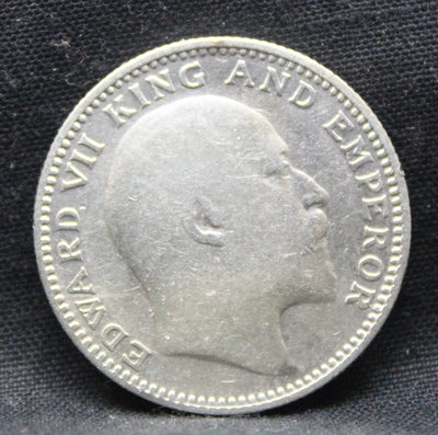 Half Rupee 1909 Edward VII Silver coins