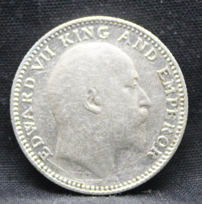 Half Rupee 1909 Edward VII Silver coins