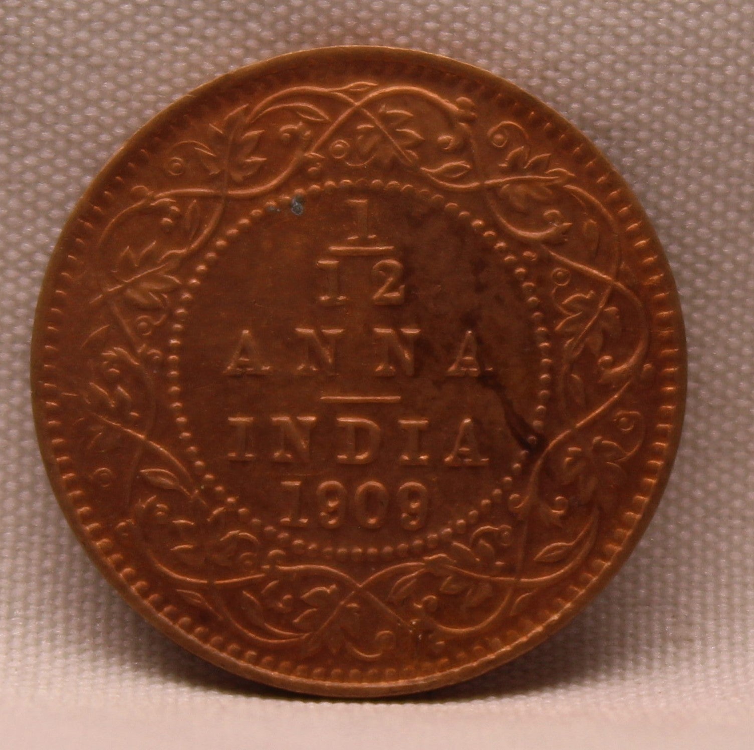 1\12 Anna 1909 Edward VII Copper coins