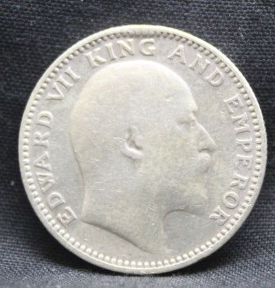 Half Rupee 1909 Edward VII Silver coins