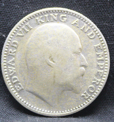 Half Rupee 1910 Edward VII Silver coins