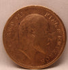 1\4 Anna 1910 Edward VII Bronze coins