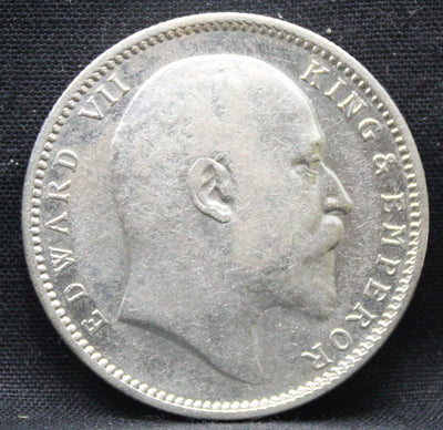 1 Rupee 1910 Edward VII Silver coins