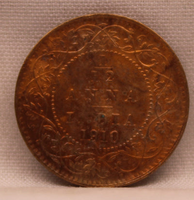 1\12 Anna 1910 Edward VII Copper coins