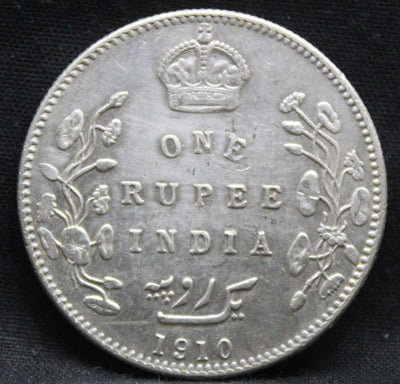 1 Rupee 1910 Edward VII Silver coins