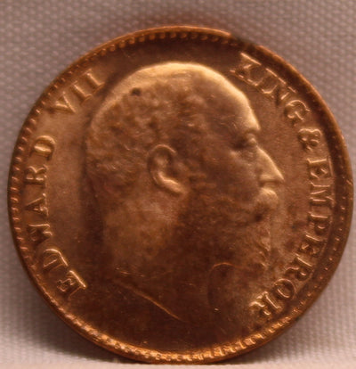 1\12 Anna 1910 Edward VII Copper coins