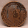 1\4 Anna 1910 Edward VII Bronze coins