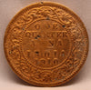 1\4 Anna 1910 Edward VII Bronze coins