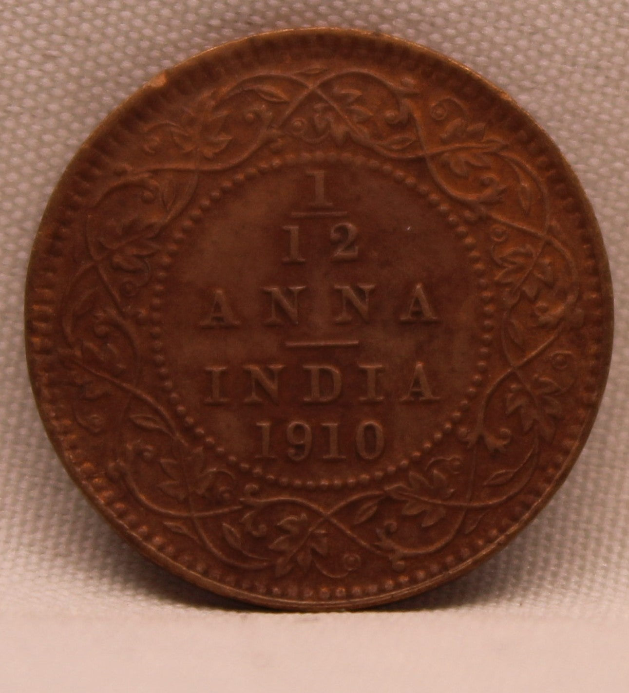 1\12 Anna 1910 Edward VII Copper coins