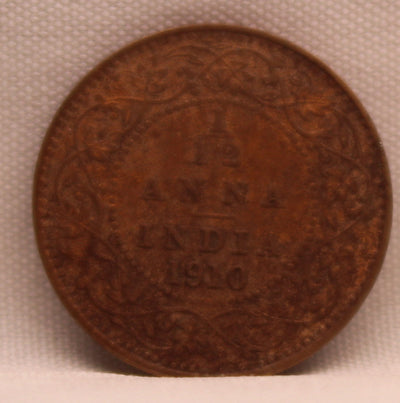 1\12 Anna 1910 Edward VII Copper coins