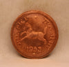 One Pice - Galloping Horse Coin -1953-Aunc