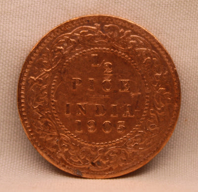 Half Pice 1905 Edward VII Copper Coins