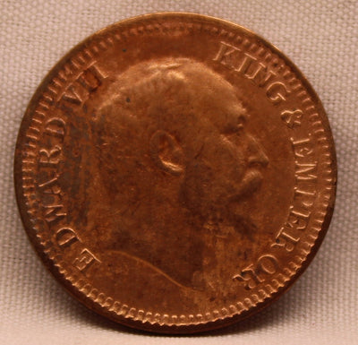 Half Pice 1907 Edward VII Copper Coins