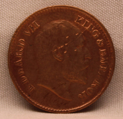 Half Pice 1909 Edward VII Copper Coins