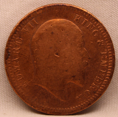 Quarter Anna 1903 Edward VII Copper Coins