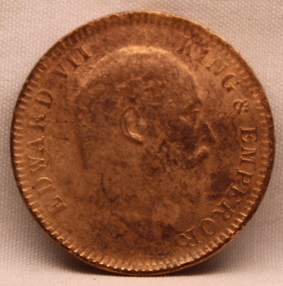 1\4 Anna 1906 Edward VII Bronze Coins