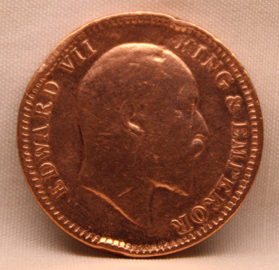 Quarter Anna 1906 Edward VII Copper Coins