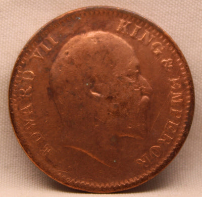 1\4 Anna 1906 Edward VII Bronze Coins