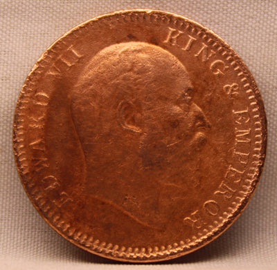 Quarter Anna 1905 Edward VII Copper Coins