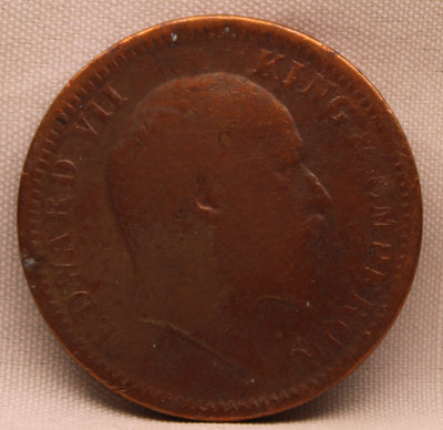 Quarter Anna 1904 Edward VII Copper Coins