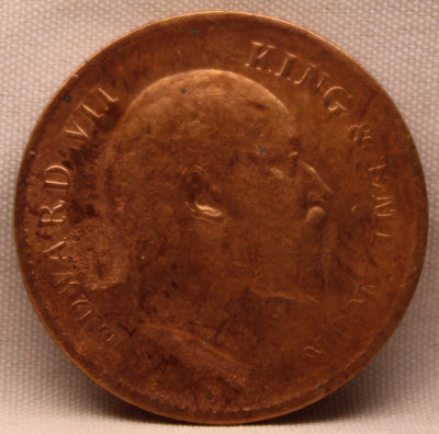 1\4 Anna 1908 Edward VII Bronze Coins