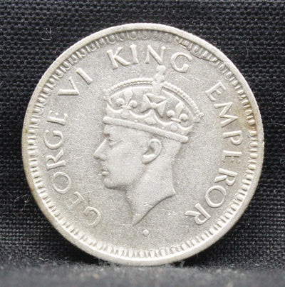 Quarter Rupee 1943 George VI Silver coins