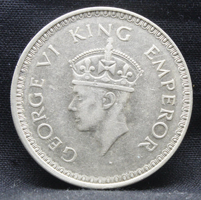 One Rupee 1943 George VI Silver coins