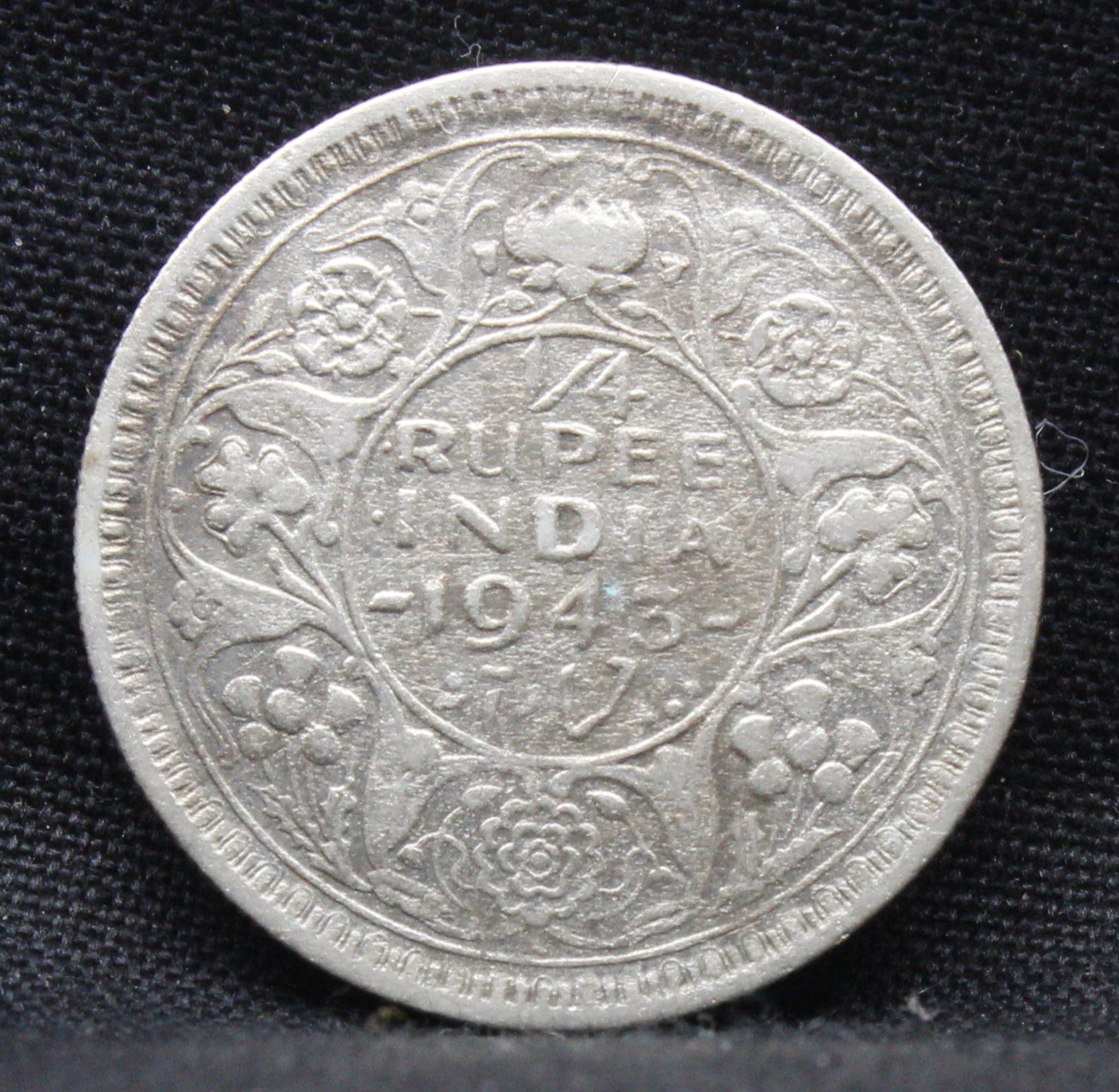 1\4 Rupee 1943 George VI Silver coins