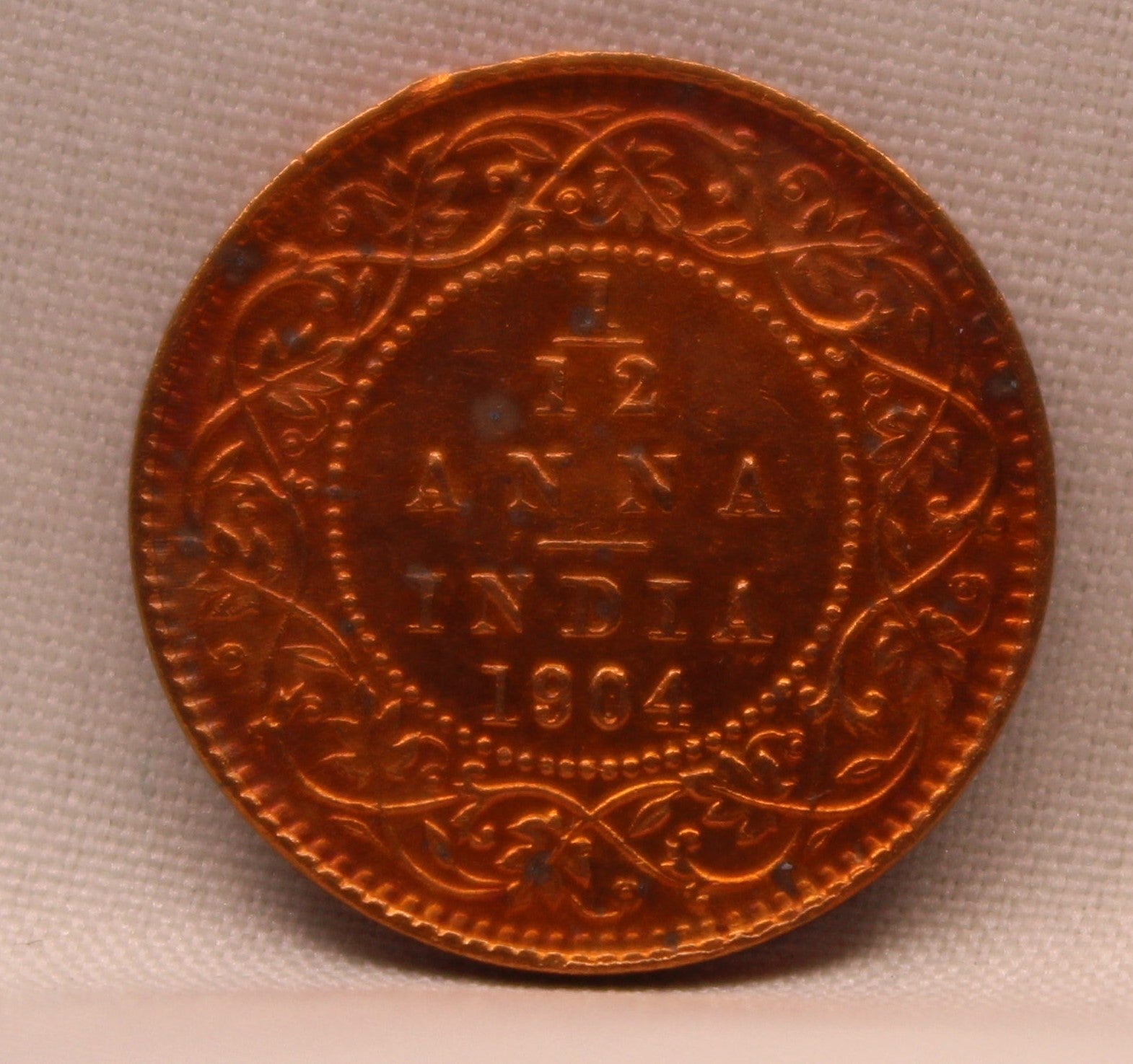 1\12 Anna 1904 Edward VII Copper coins