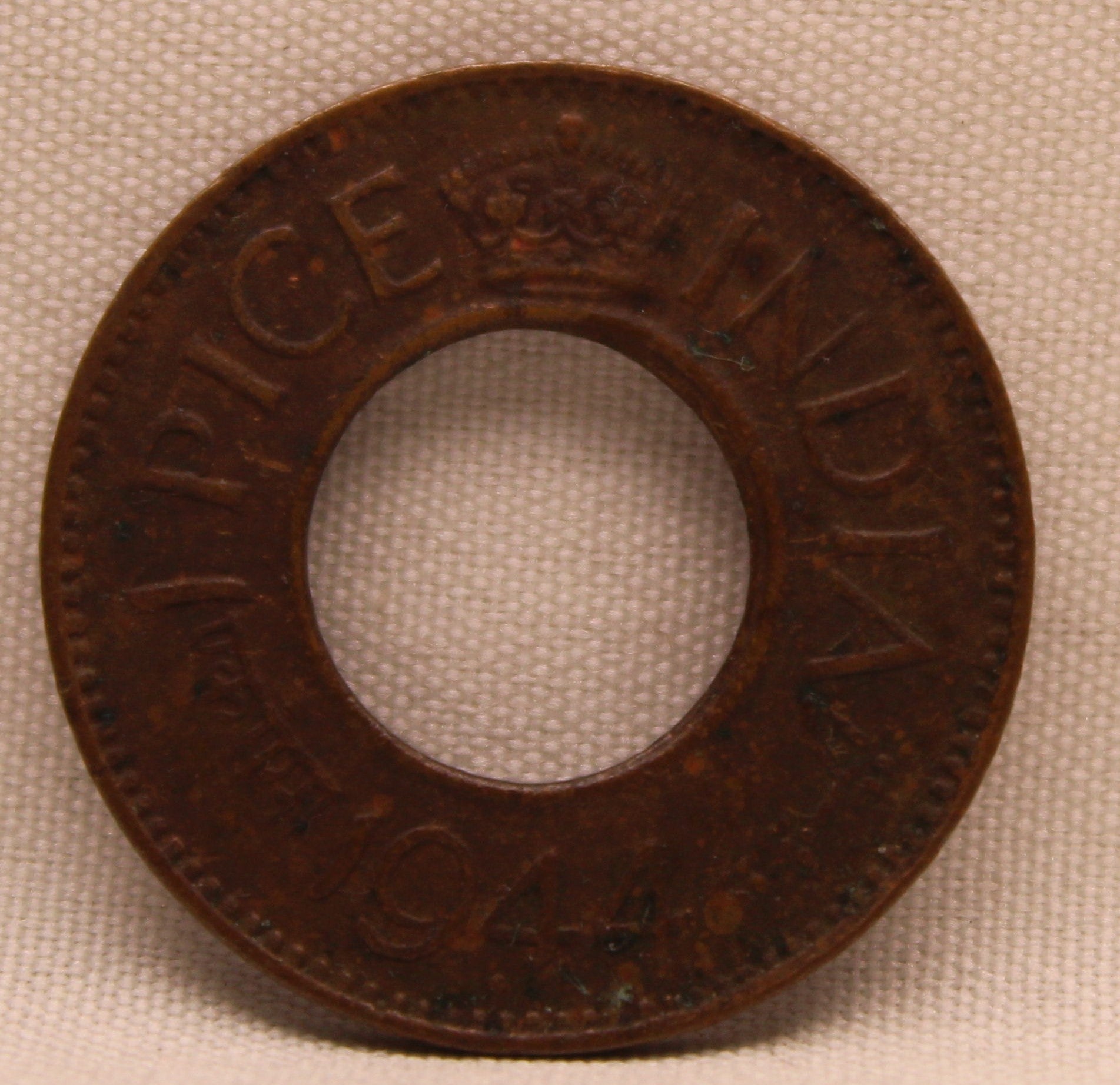 1 Pice 1944 George VI Copper coins