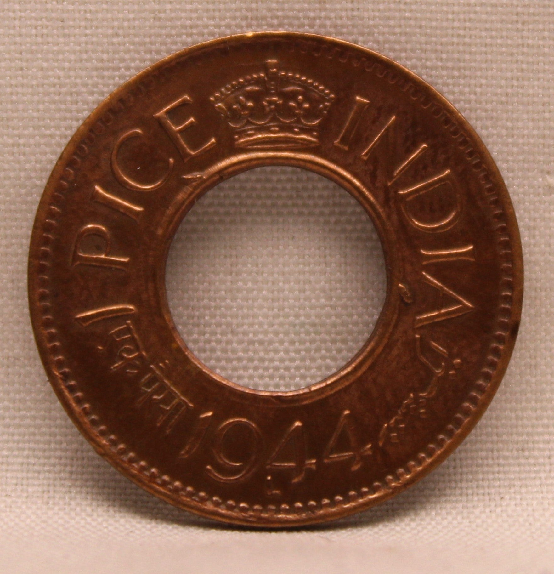 1 Pice 1944 George VI Copper coins