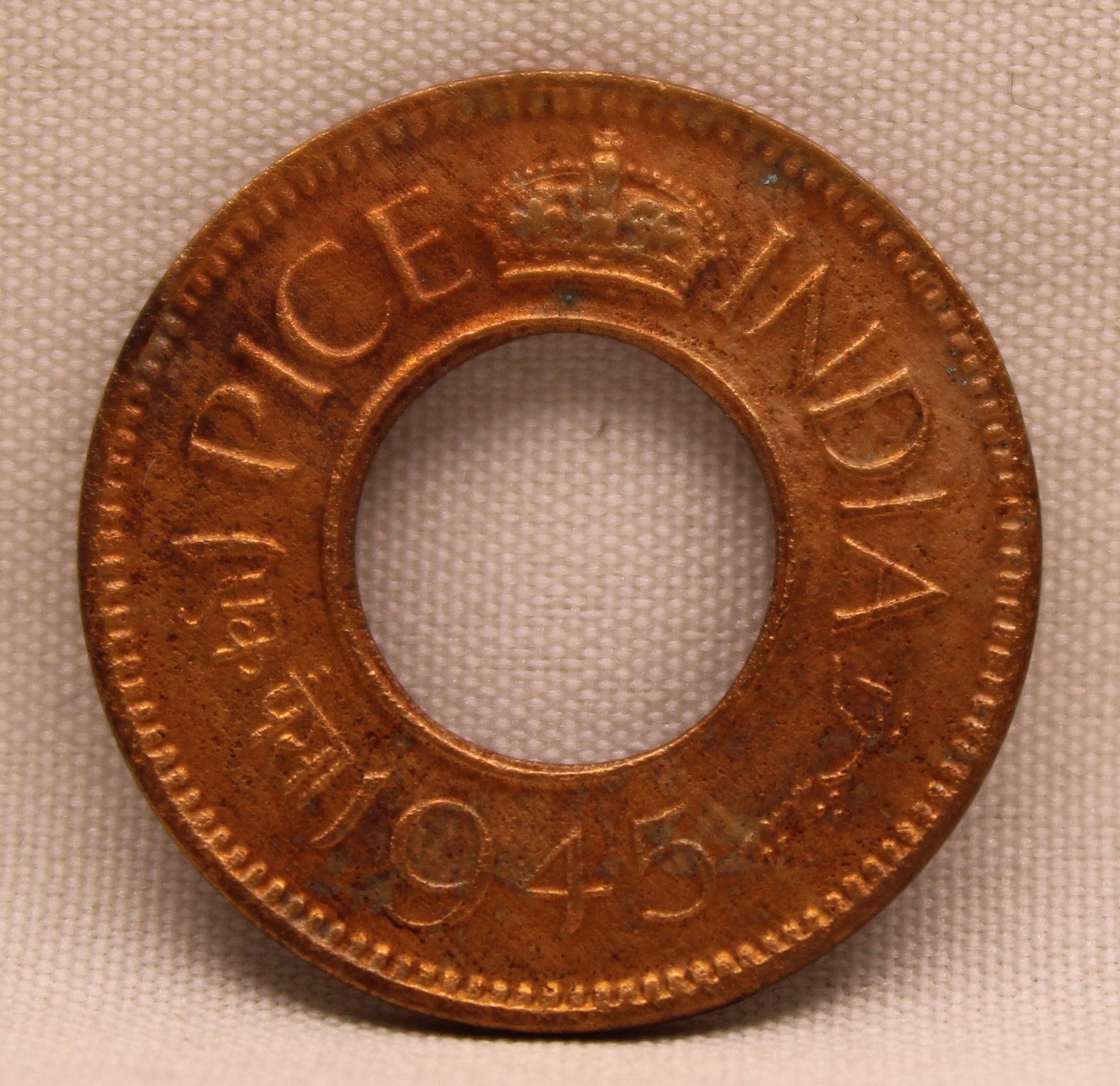 1 Pice 1945 George VI Copper coins