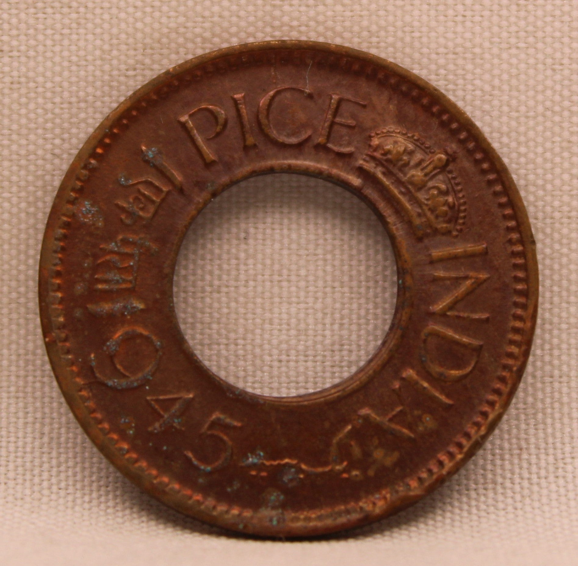 1 Pice 1945 George VI Copper coins