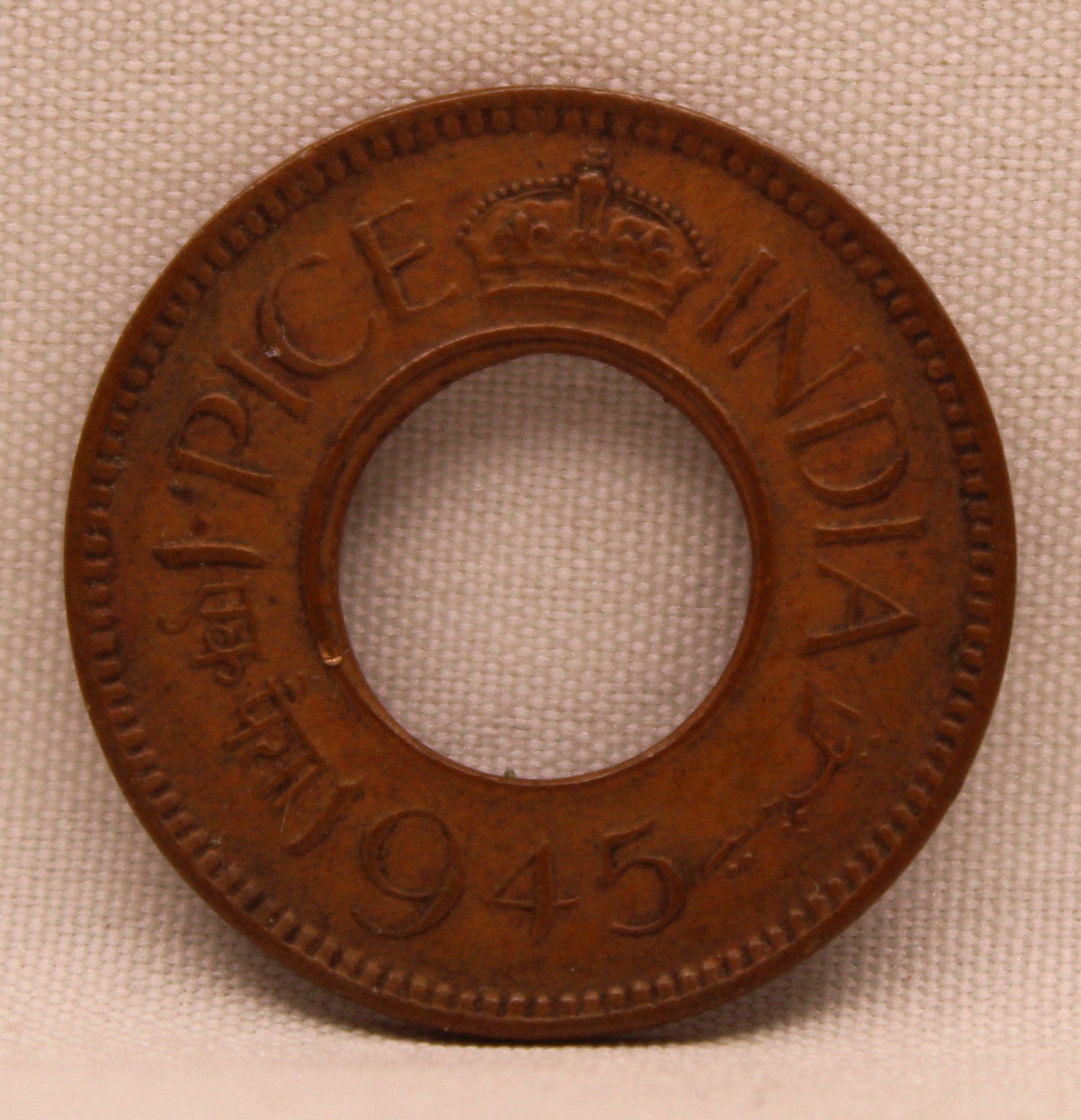 1 Pice 1945 George VI Copper coins