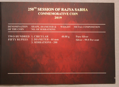 250 Session of Rajya Sabha - 2019 - Mumbai