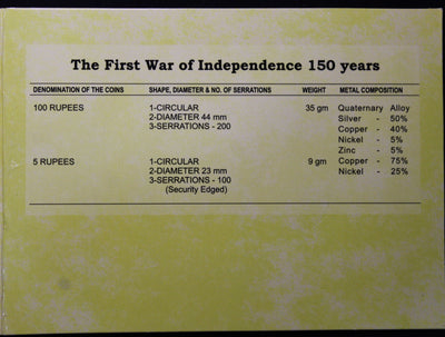 The First War of Independence 150 Years - 1857-2007- Mumbai