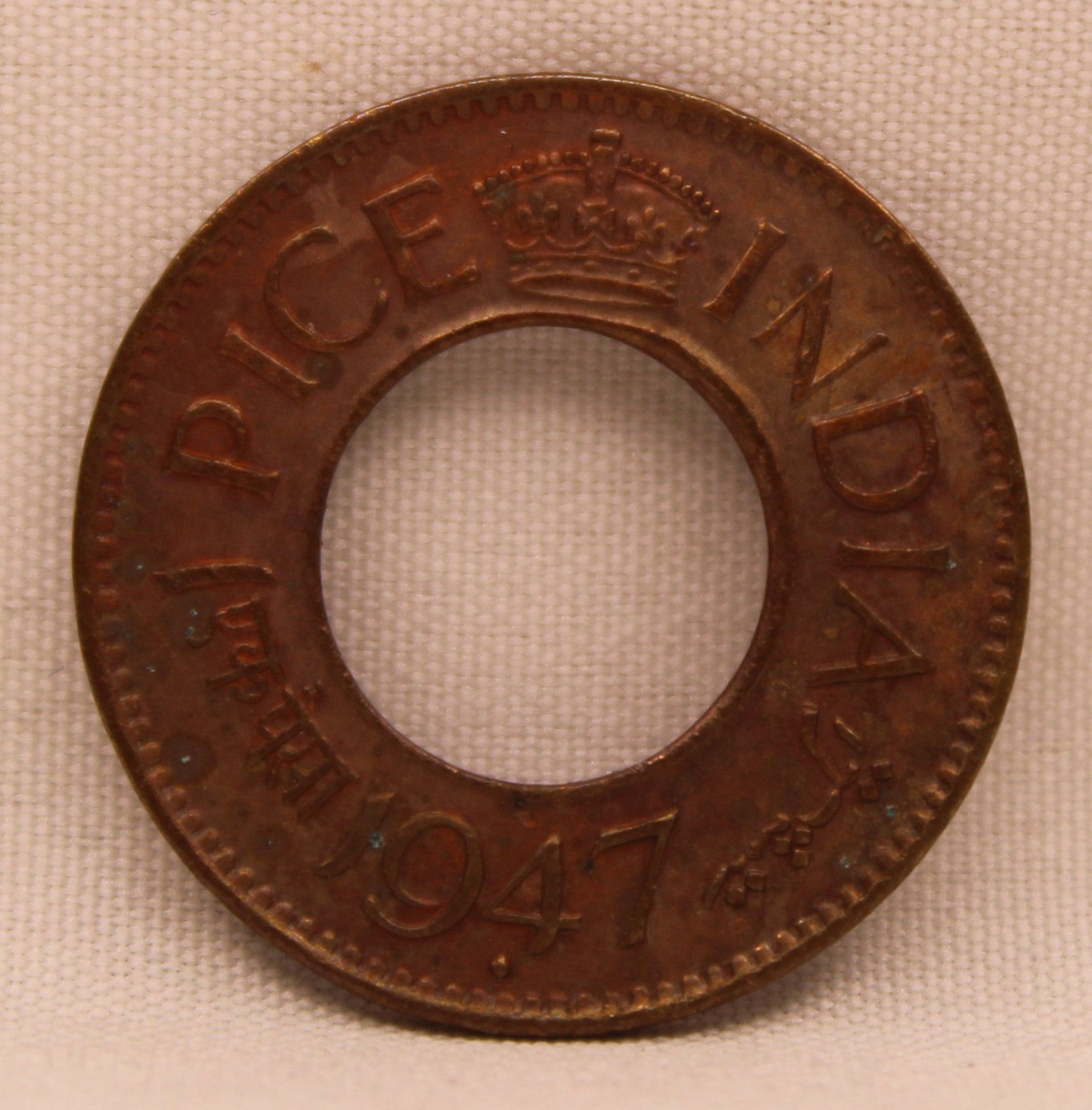 1 Pice 1947 George VI Copper coins