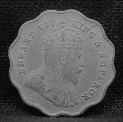 1 Anna Coin of King Edward VII of Bombay Mint of 1908