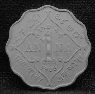 1 Anna Coin of King Edward VII of Bombay Mint of 1909