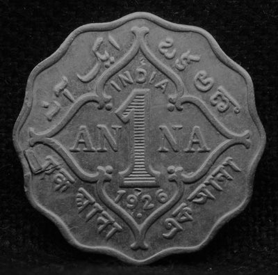 1 Anna 1926 George V Copper-Nickel coins