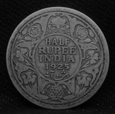 Half RUPEE 1925 George V Silver coins