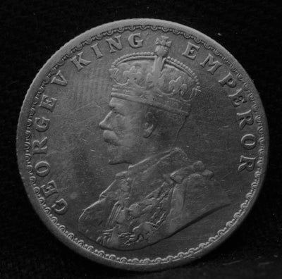 Half RUPEE 1916 George V Silver coins