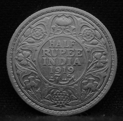 Half Rupee 1919 George V coins