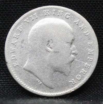 2 Annas 1904 Edward VII Silver coins