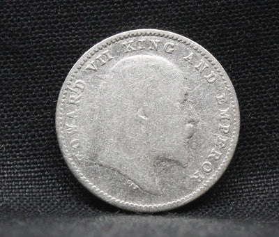 2 Annas 1904 Edward VII Silver coins