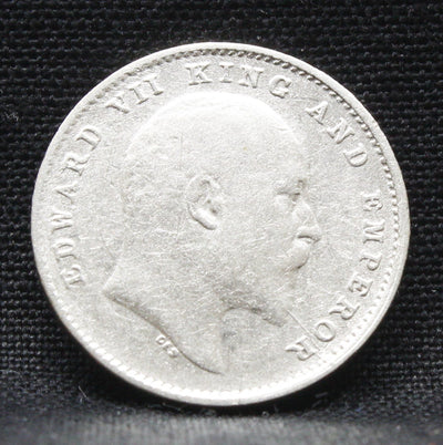 2 Annas 1904 Edward VII Silver coins