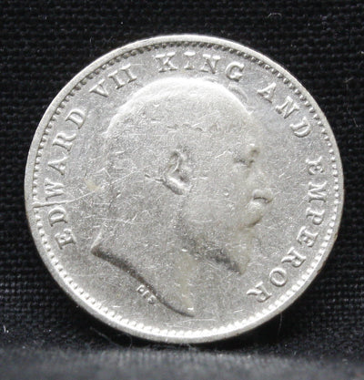 2 Annas 1904 Edward VII Silver coins