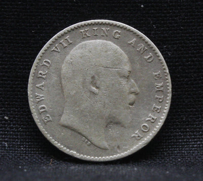 2 Annas 1904 Edward VII Silver coins