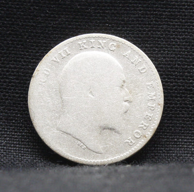 2 Annas 1905 Edward VII Silver coins