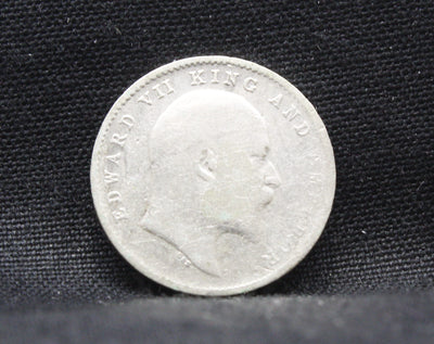 2 Annas 1905 Edward VII Silver coins